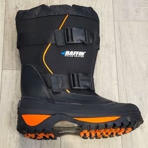Baffin Polar Proven WOLF Winter Boots Black Orange 4300-0015 Size 10